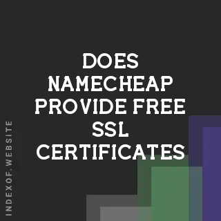 Does Namecheap provide free SSL certificates? Banners